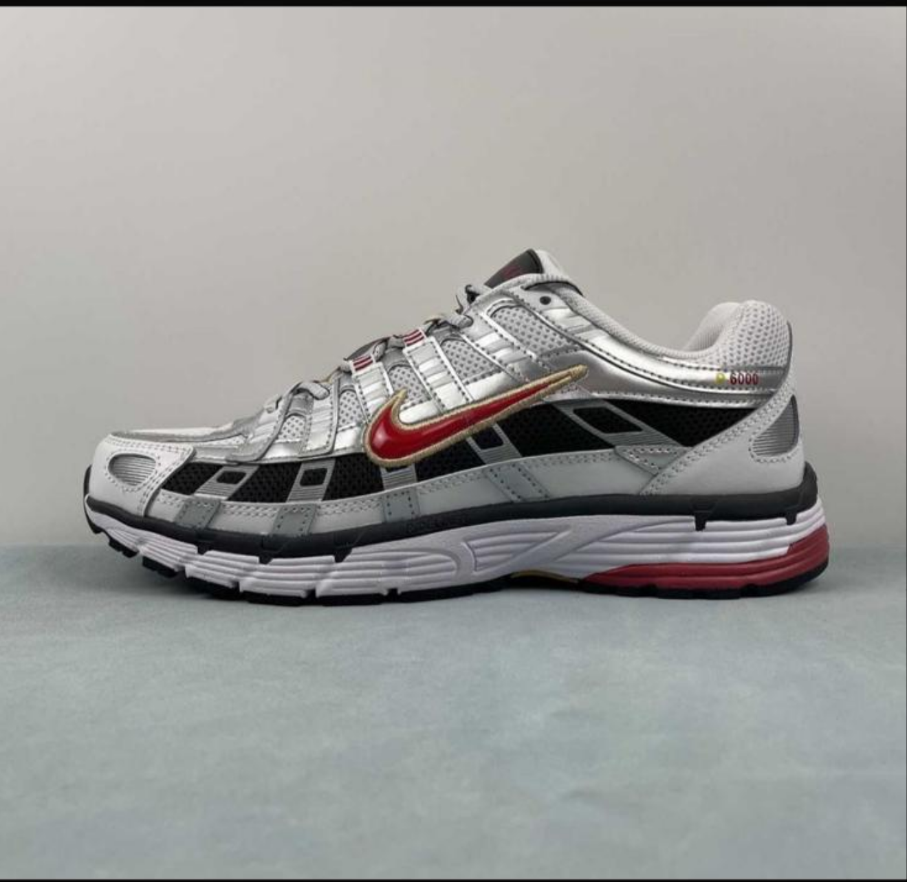 Nike P6000 Platinum Varsity Red