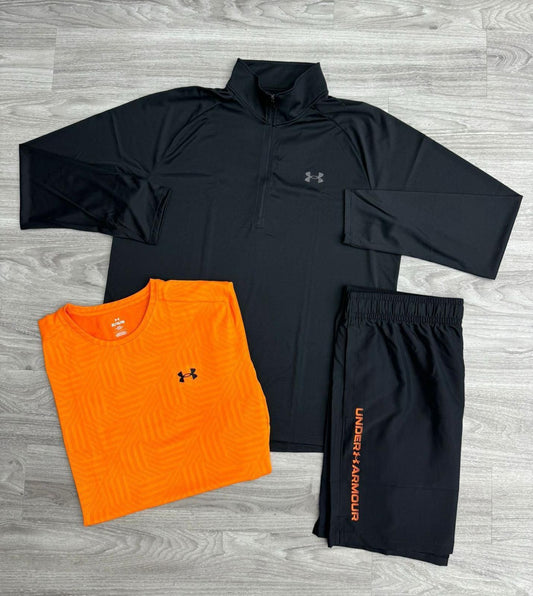 Under Armour Core+ Tech Q-Zip Tri Set