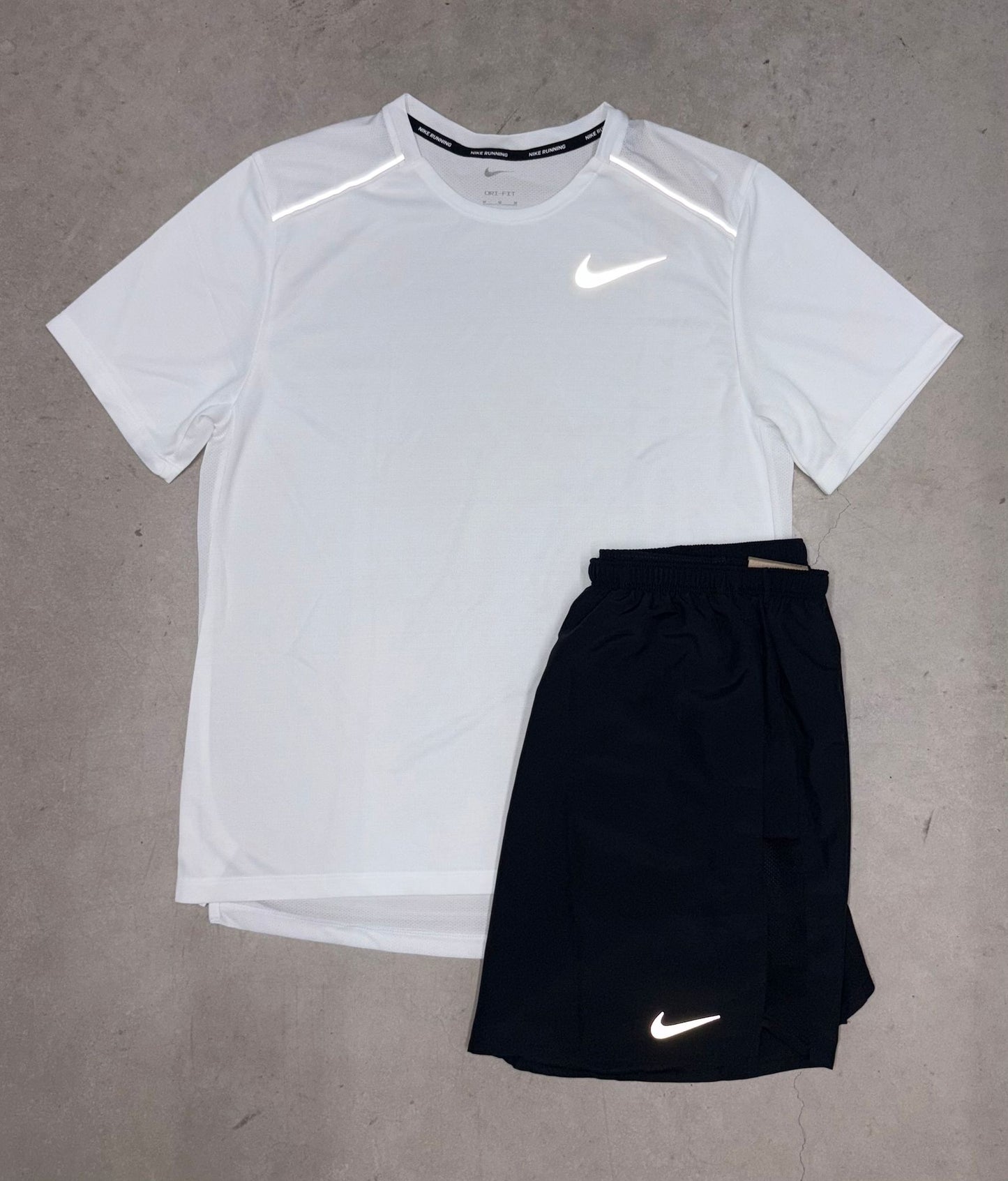 Nike White Miler Set