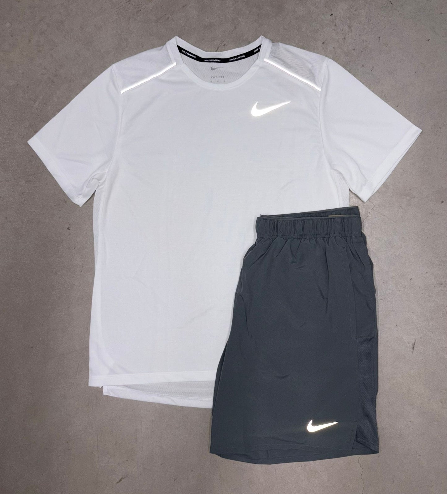 Nike White Miler Set