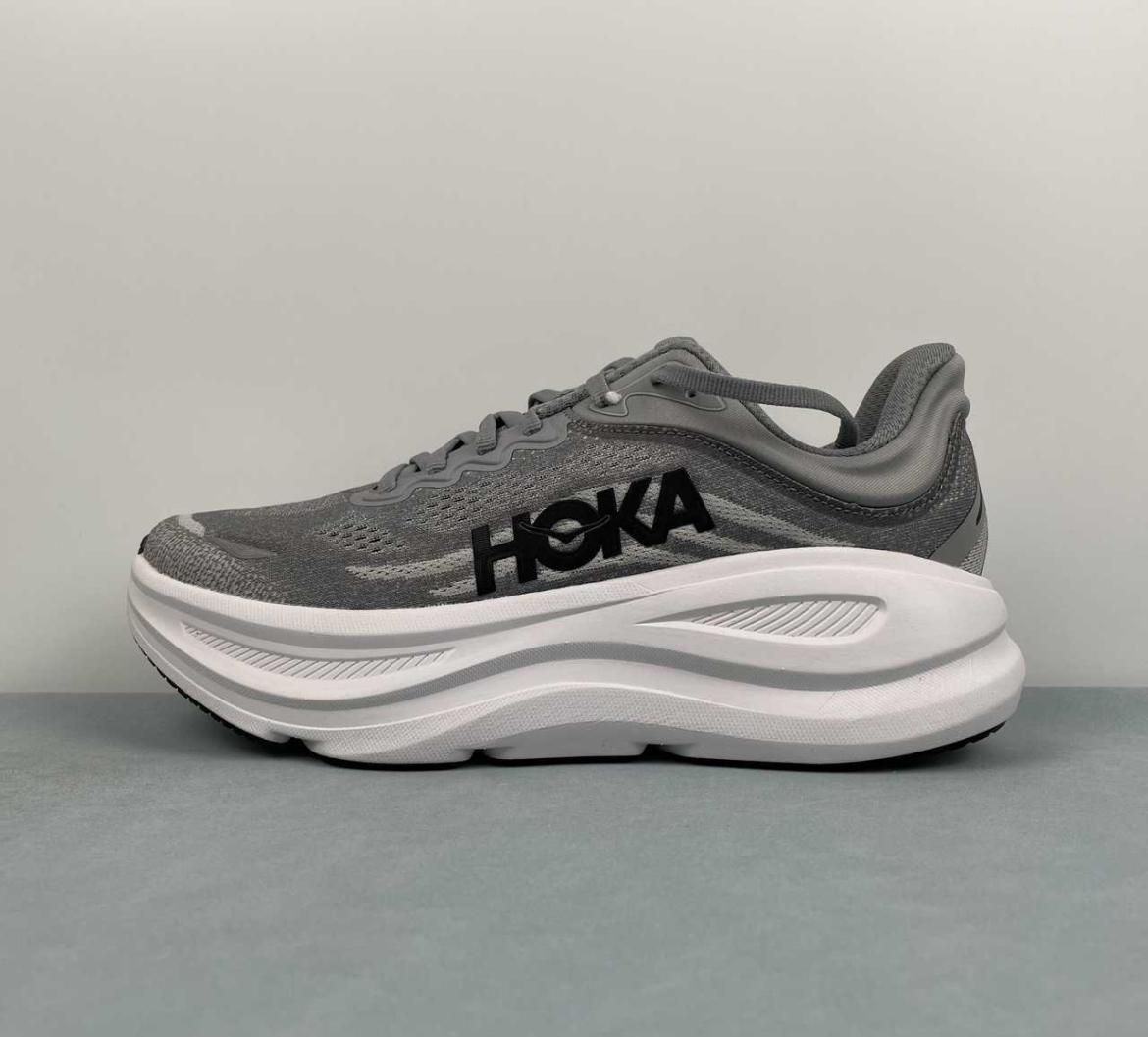 Hoka Bondi 9 Grey/White